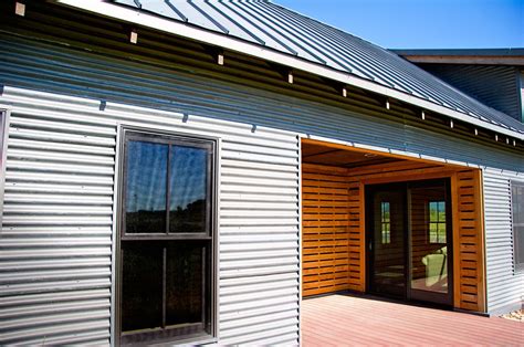 can you use corrugated metal for siding on houses|residential modern metal siding house.